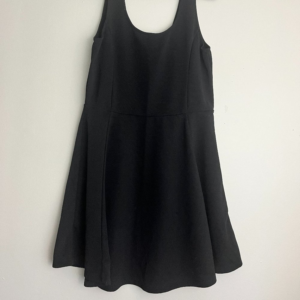 black mini dress